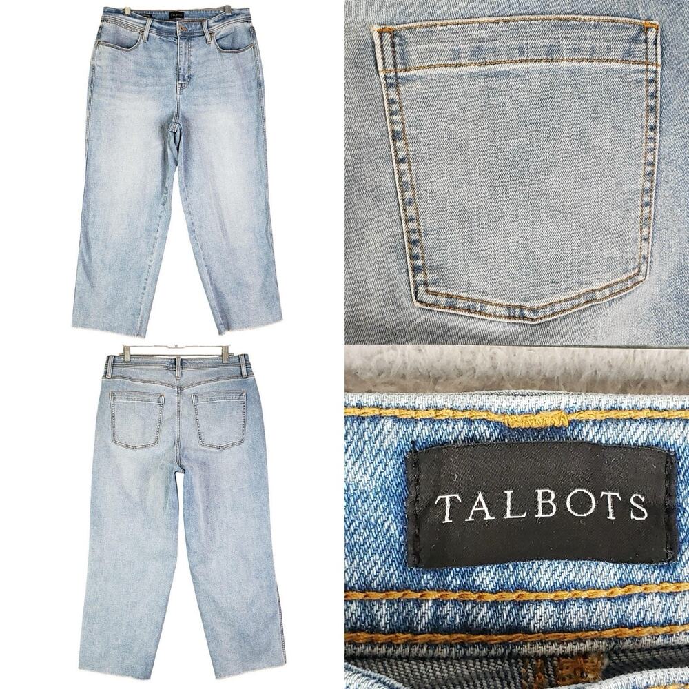 Talbots Jeans Women’s Size 12 Blue Stovepipe High Rise Stretch Denim
